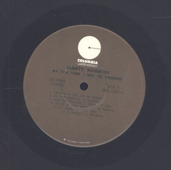 Marty Robbins : By The Time I Get To Phoenix (LP, Album, RE)