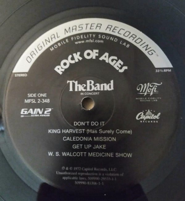 The Band : Rock Of Ages (The Band In Concert) (2xLP, Album, Ltd, Num, RE, RM, 180)