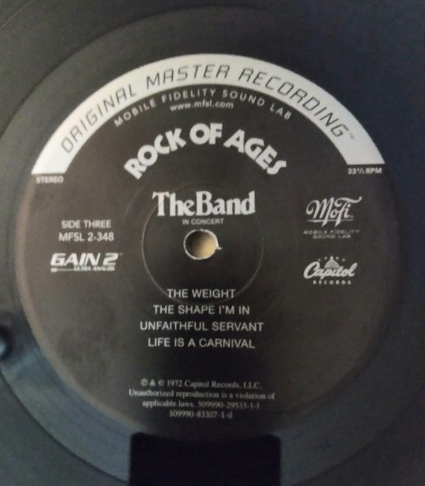The Band : Rock Of Ages (The Band In Concert) (2xLP, Album, Ltd, Num, RE, RM, 180)