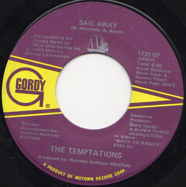 The Temptations : Sail Away / Isn't The Night Fantastic (7")
