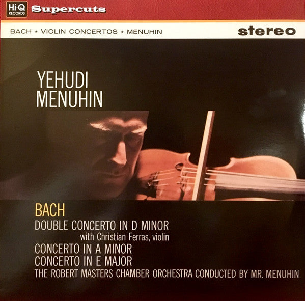 Bach* / Yehudi Menuhin with Christian Ferras, Robert Masters Chamber Orchestra : Violin Concertos (LP, RE, 180)