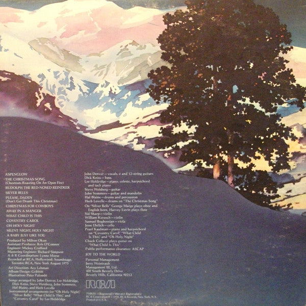 John Denver : Rocky Mountain Christmas (LP, Album, RP, Gat)