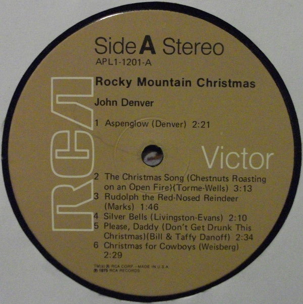John Denver : Rocky Mountain Christmas (LP, Album, RP, Gat)