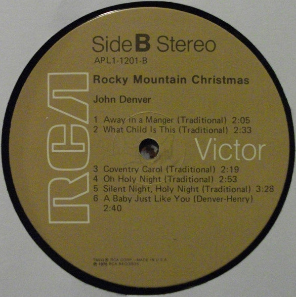 John Denver : Rocky Mountain Christmas (LP, Album, RP, Gat)