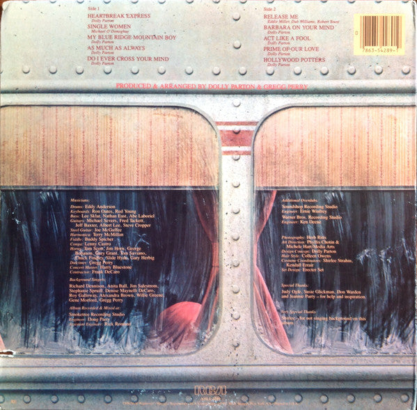 Dolly Parton : Heartbreak Express (LP, Album, Ind)