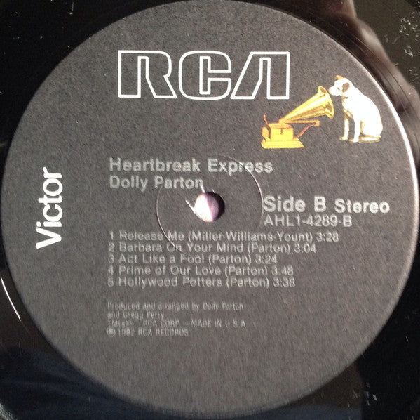 Dolly Parton : Heartbreak Express (LP, Album, Ind)