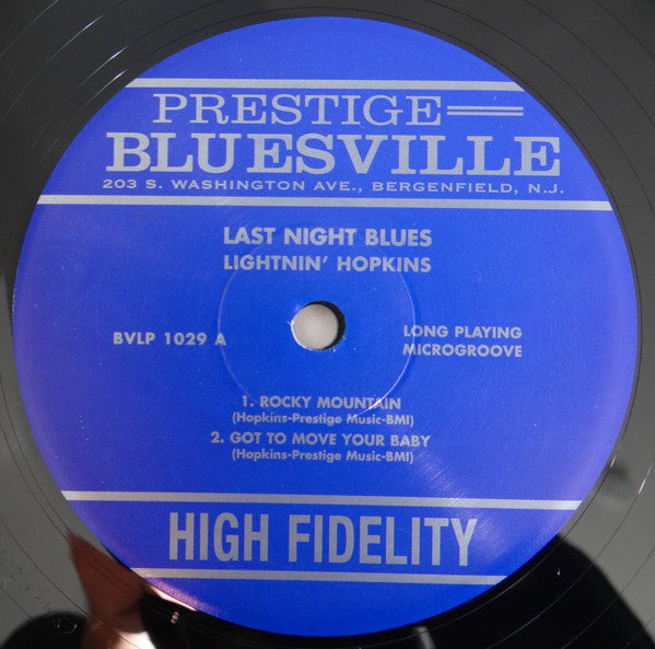 Lightnin' Hopkins With Sonny Terry : Last Night Blues (2x12", Album, Ltd, Num, RE, RM, 180)