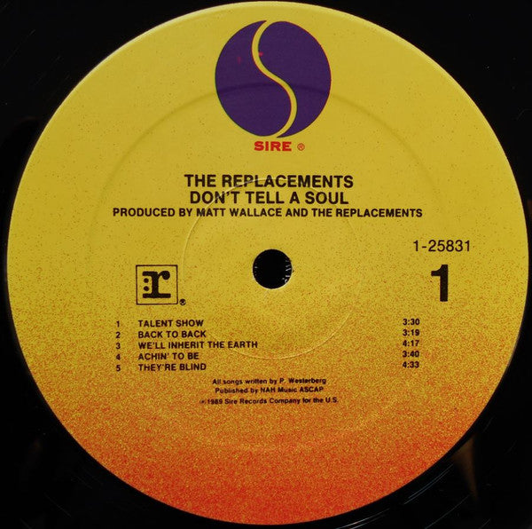 The Replacements : Don't Tell A Soul (Vinyl, NM or M-) – Square