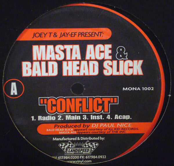 Masta Ace & Bald Head Slick, Strick : Conflict / The Booth (12")