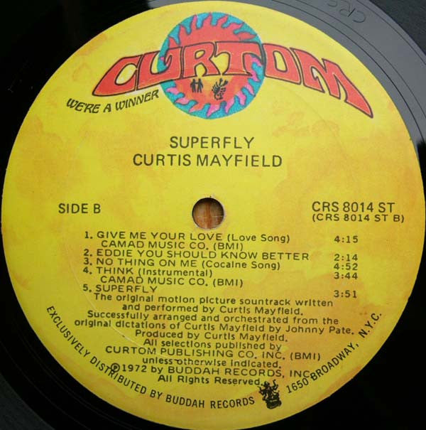 Curtis Mayfield : Super Fly (The Original Motion Picture Soundtrack) (LP, Album, Son)