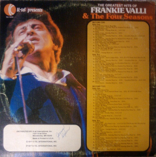 Frankie Valli & The Four Seasons* : The Greatest Hits Of Frankie Valli & The Four Seasons (2xLP, Comp, Ter)