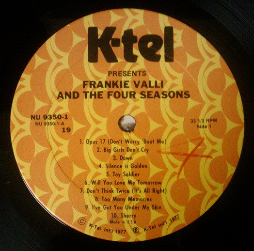Frankie Valli & The Four Seasons* : The Greatest Hits Of Frankie Valli & The Four Seasons (2xLP, Comp, Ter)