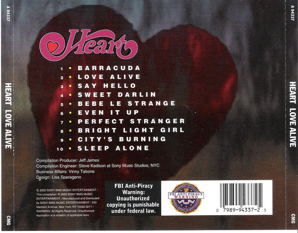 Heart : Love Alive (CD, Comp)