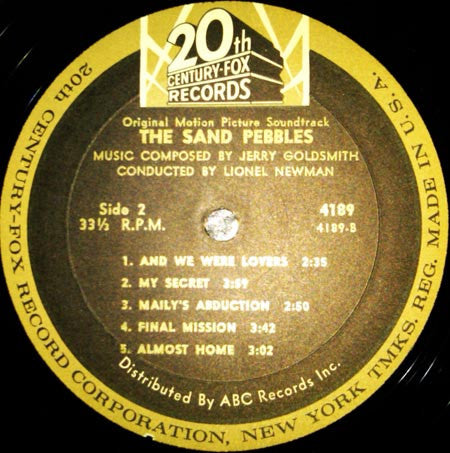 Jerry Goldsmith : The Sand Pebbles (LP, Album, Mono)