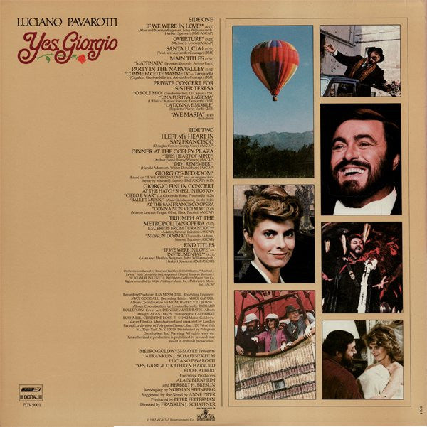 Luciano Pavarotti : Yes, Giorgio (LP, Album, Gat)