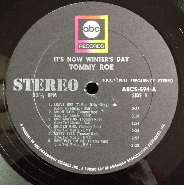 Tommy Roe : It's Now Winter's Day (LP, Album)