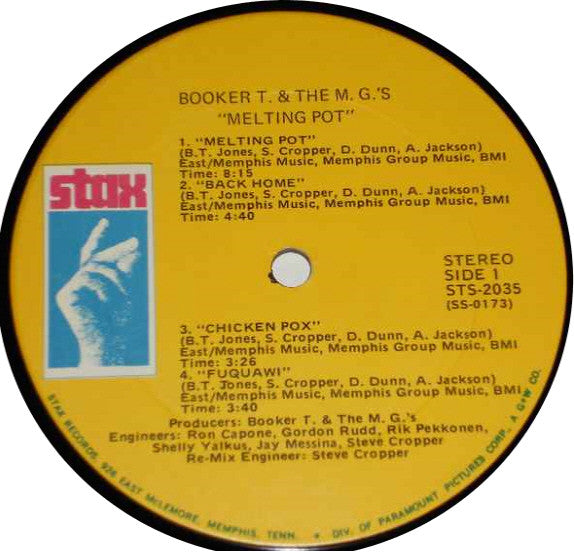 Booker T. & The M.G.'s* : Melting Pot (LP, Album)