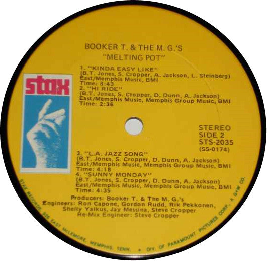 Booker T. & The M.G.'s* : Melting Pot (LP, Album)