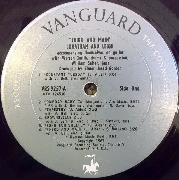 Jonathan And Leigh : Third And Main (LP, Album, Mono)