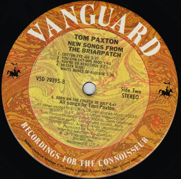 Tom Paxton : New Songs From The Briarpatch (LP, Album)