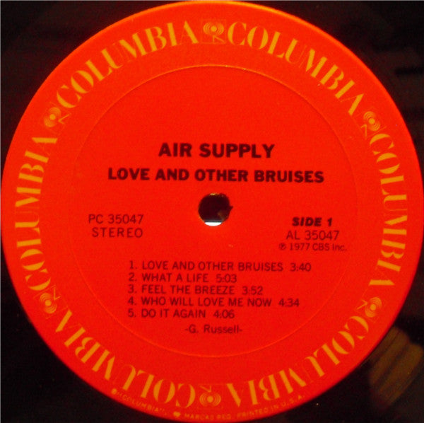 Air Supply - Love And Other Bruises (VG)