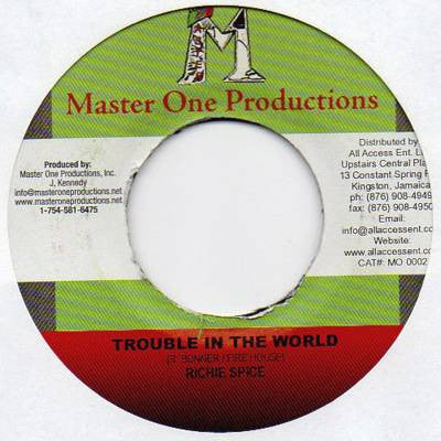 Richie Spice, Kyan & Fireneer : Trouble In The World / Righteous One (7")