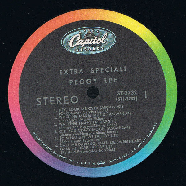 Peggy Lee : Extra Special! (LP, Album, Comp, Scr)