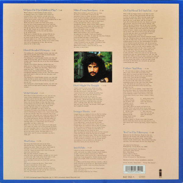 Cat Stevens : Tea For The Tillerman (LP, Album, RE, Gat)
