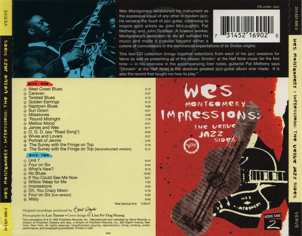 Wes Montgomery : Impressions: The Verve Jazz Sides (2xCD, Comp)