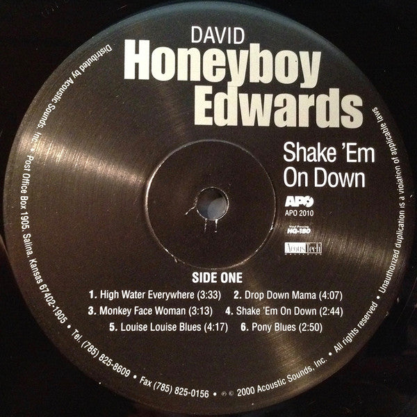 David Honeyboy Edwards* : Shake 'Em On Down (LP, Album, 180)