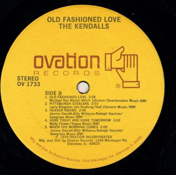 The Kendalls : Old Fashioned Love (LP, Album, PRC)