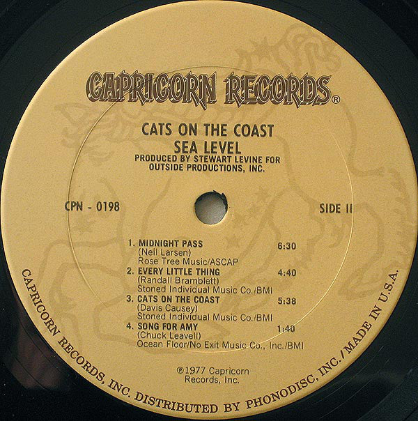 Sea Level : Cats On The Coast (LP, Album, San)