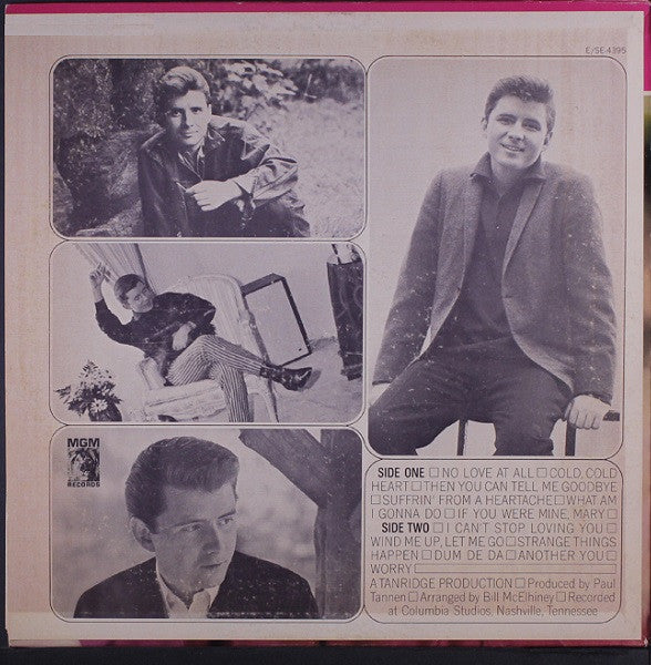 Johnny Tillotson : No Love At All (LP, Album, Mono)