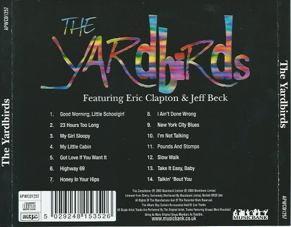 The Yardbirds Featuring Eric Clapton & Jeff Beck : The Yardbirds Featuring Eric Clapton & Jeff Beck (CD, Comp)