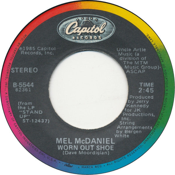 Mel McDaniel : Shoe String (7", Single, Jac)