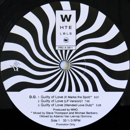D.O.* : Guilty Of Love (12", Promo)