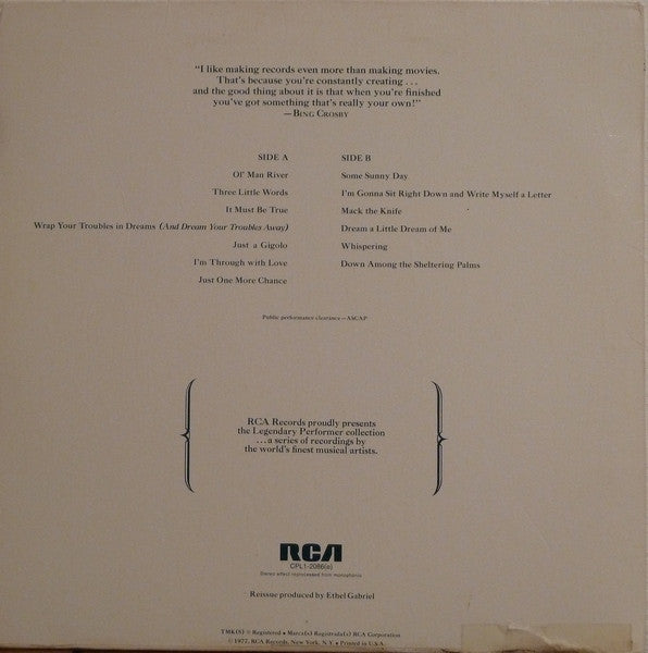 Bing Crosby : A Legendary Performer (LP, Comp)