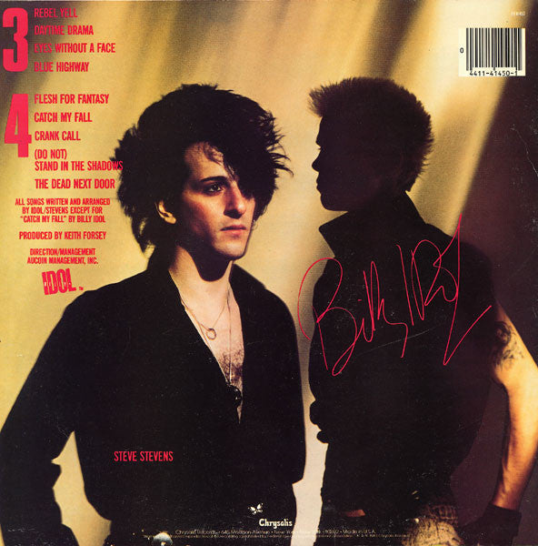 Billy Idol : Rebel Yell (LP, Album, Car)