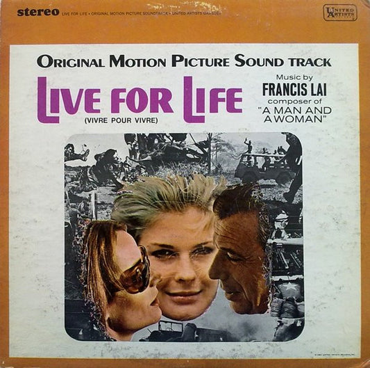 Francis Lai : Live For Life (Vivre Pour Vivre) (LP, Album, Mon)