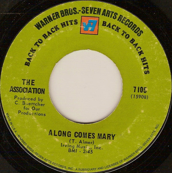 The Association (2) : Along Comes Mary / Cherish (7")