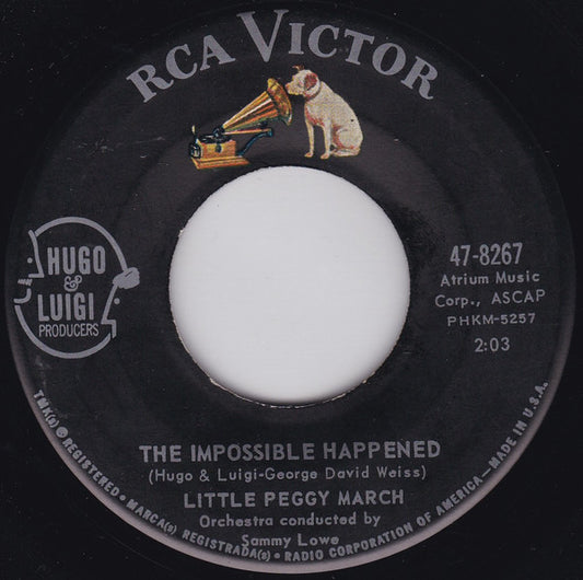 Little Peggy March* : The Impossible Happened (7", Single, Mono, Ind)