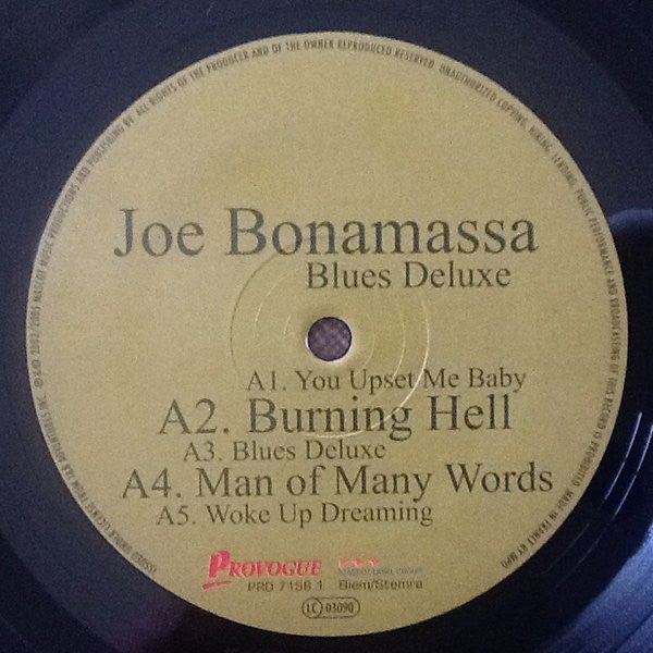 Joe Bonamassa : Blues Deluxe (LP, Album, RE)