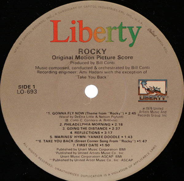 Bill Conti : Rocky - Original Motion Picture Score (LP, Album, RE)