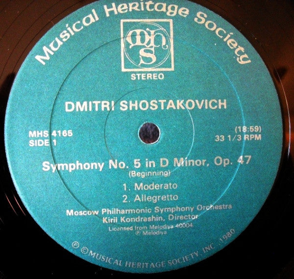 Dmitri Shostakovich : Symphony No.5 / Symphony No. 10 (2xLP, Comp)