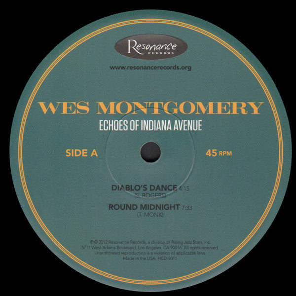 Wes Montgomery : Echoes Of Indiana Avenue (2x12", Album, Ltd, Num)