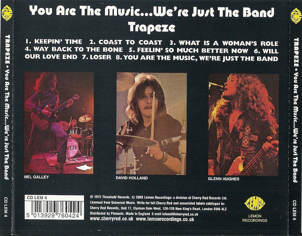 Trapeze : You Are The Music...We're Just The Band (CD, Album, RE)