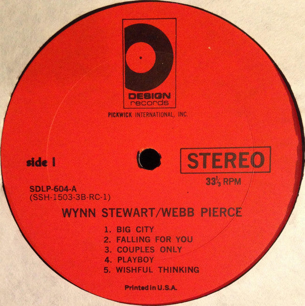 Wynn Stewart / Webb Pierce : Country & Western Stars (LP, Comp)