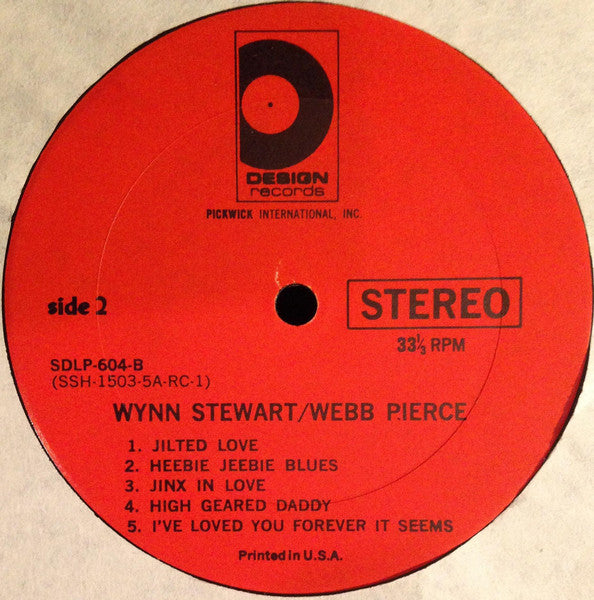 Wynn Stewart / Webb Pierce : Country & Western Stars (LP, Comp)