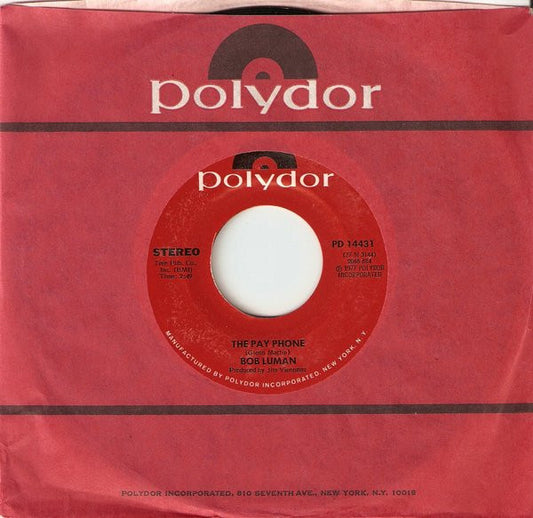 Bob Luman : The Pay Phone / He'll Be The One (7", Single, Mon)