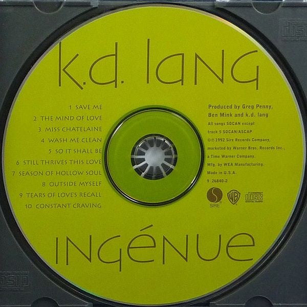 k.d. lang : Ingénue (CD, Album)